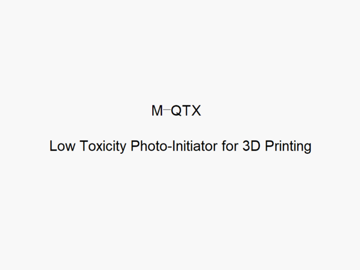 Low Toxicity M-QTX Photoinitiator