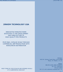JenKem Technology USA PEG Products Catalog 2019